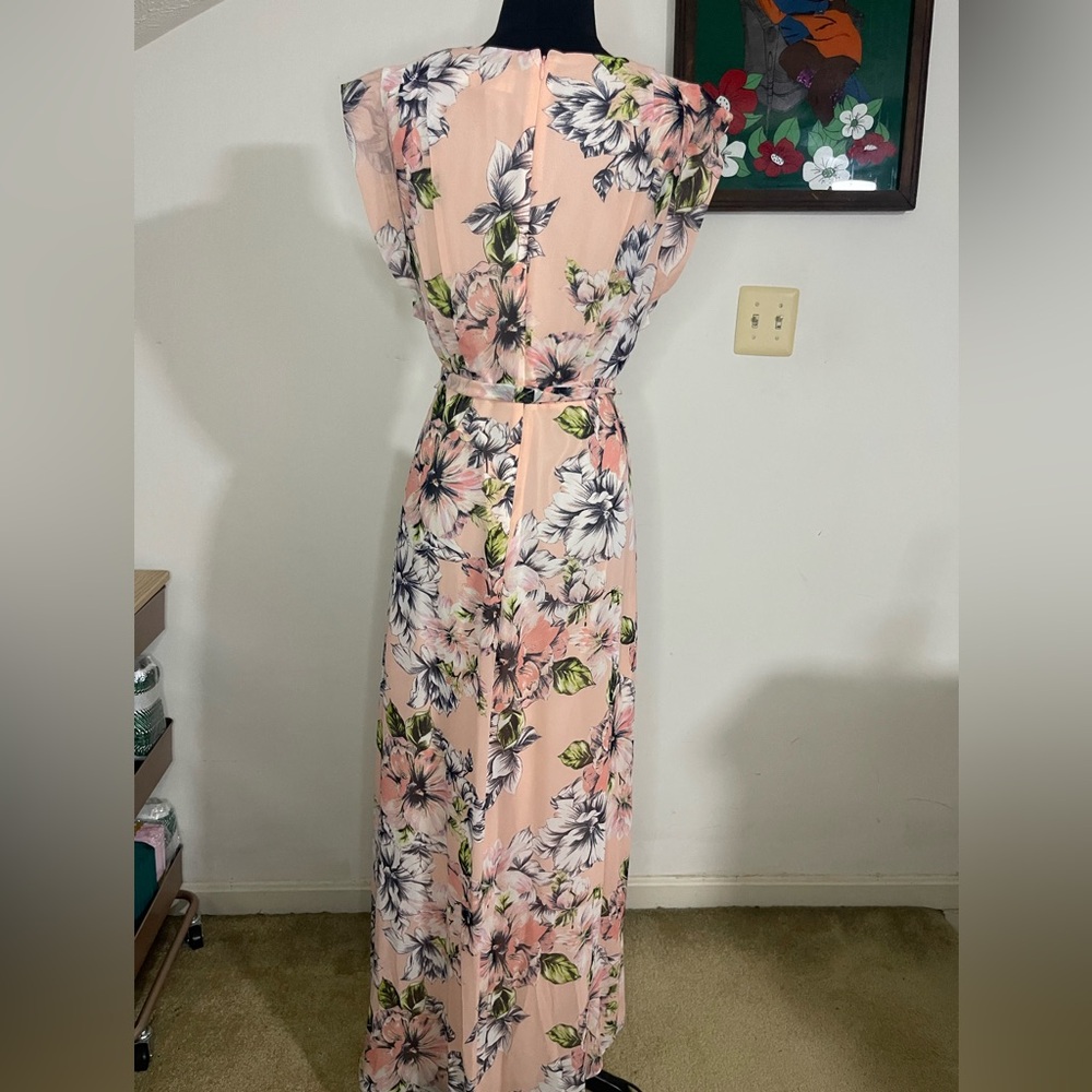 Pale Pink with Floral Print